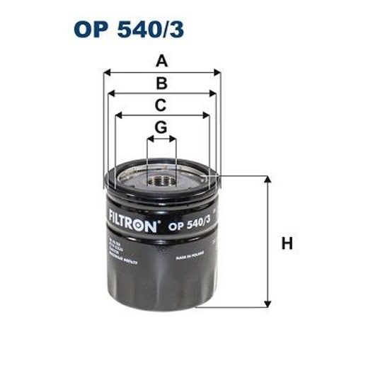Olejový filtr FILTRON OP 540/3