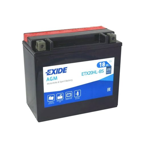 Motobaterie Exide ETX20L-BS (ETX20HL-BS), 12V, 18Ah, 270A