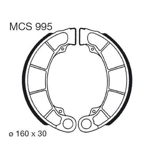 Brzdové čelisti LUCAS MCS 995