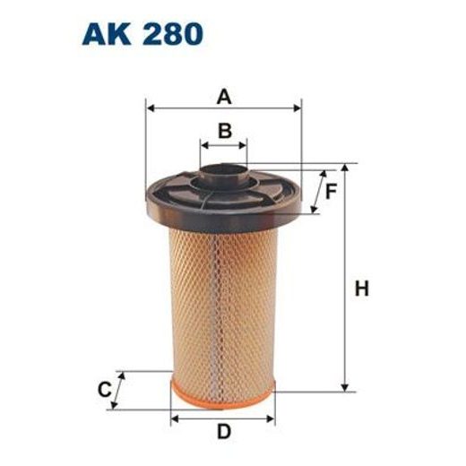 Vzduchový filtr FILTRON AK 280