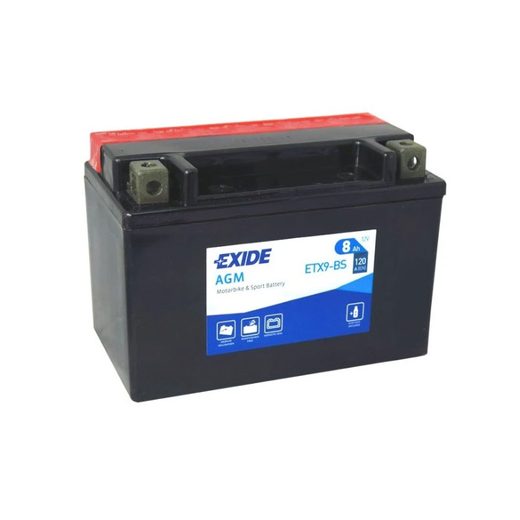 Motobaterie Exide ETX9-BS, 12V, 8Ah, 120A