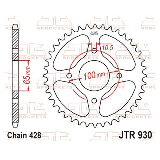 Řetězová rozeta JT JTR 930-48 48 zubů, 428