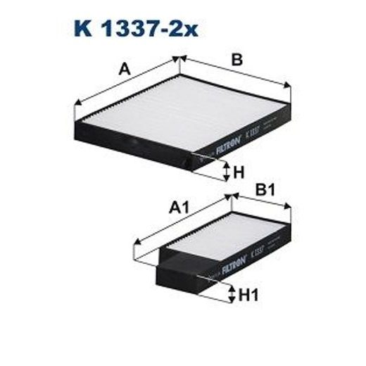 Filtr, vzduch v interiéru FILTRON K 1337-2x