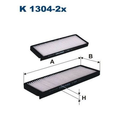 Filtr, vzduch v interiéru FILTRON K 1304-2x