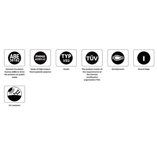 Plexi štít PUIG TOURING 22837W průhledný