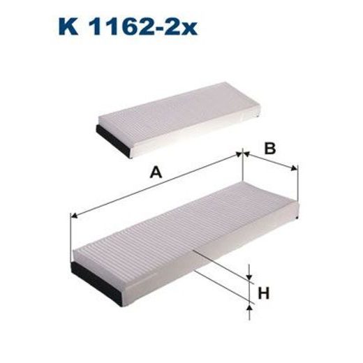 Filtr, vzduch v interiéru FILTRON K 1162-2x