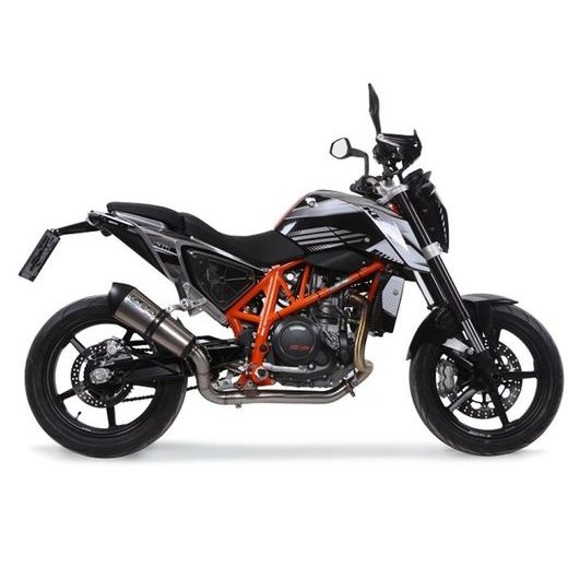 Koncovka výfuku Slip-on GPR NEW GRAND PRIX EVO TITANIUM E4.KTM.52.GPAN.TO Broušený titan zahrnuje spojovací svod a odnímatelný dB killer