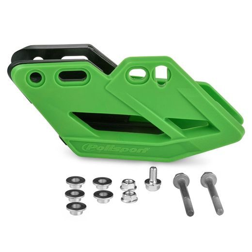 Vodítko řetězu POLISPORT PERFORMACE 8457600002 zelená 05 pro KAWASAKI KX 250 (F) 4T 2009-2026, KAWASAKI KX 450 (F) 2009-2026