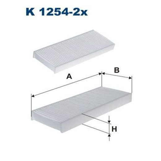 Filtr, vzduch v interiéru FILTRON K 1254-2x