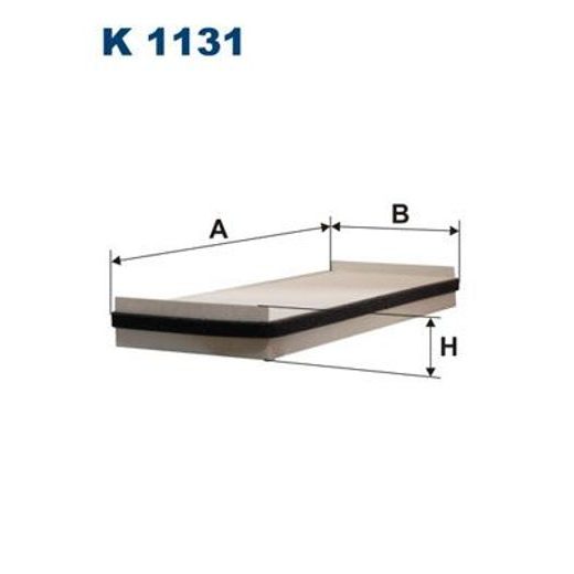 Filtr, vzduch v interiéru FILTRON K 1131
