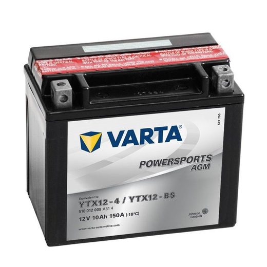 Motobaterie Varta YTX12-BS, 12V, 10Ah, 150A