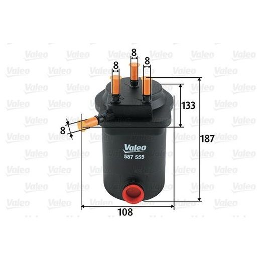 Palivový filtr VALEO 587555