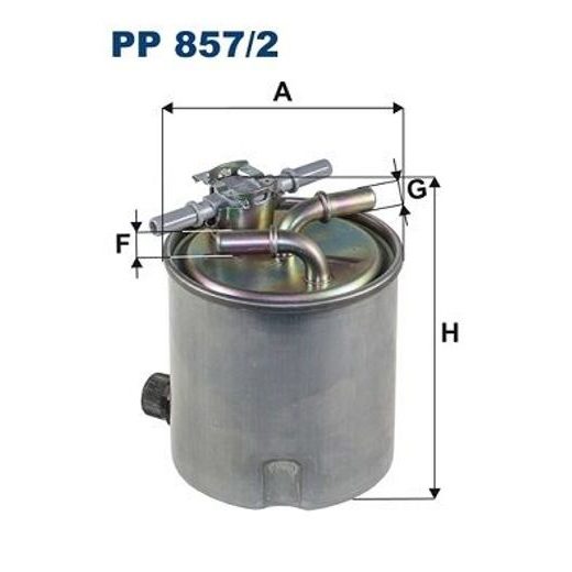 Palivový filtr FILTRON PP 857/2