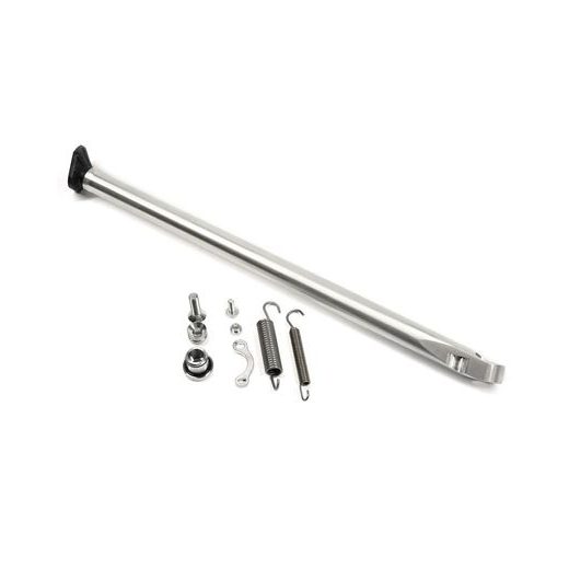 Heavy duty boční stojan EXED EP-HVY-KS-P2-SBK+ stříbrno - černý s doplňky