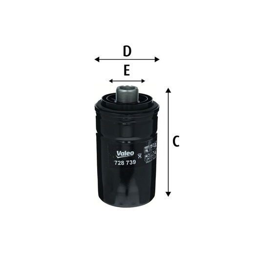 Olejový filtr VALEO 728739