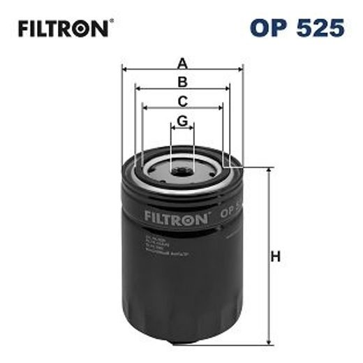 Olejový filtr FILTRON OP 525