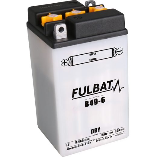 Konvenční motocyklová baterie FULBAT B49-6 Včetně balení kyseliny