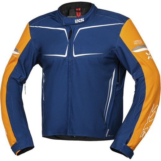 Sportovní bunda iXS TS-PRO-ST-PLUS X55060 modro-oranžovo-bílá 2XL