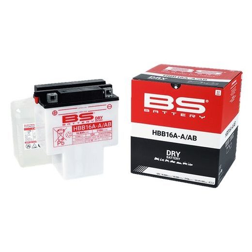 Konvenční motocyklová baterie BS-BATTERY HBB16A-A Včetně balení kyseliny