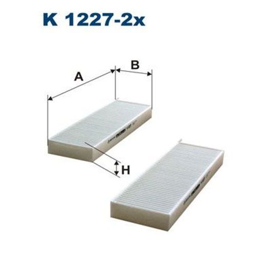 Filtr, vzduch v interiéru FILTRON K 1227-2x
