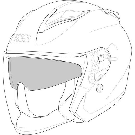 Sluneční clona iXS RAPID 1.0 OF X1-390009-VIS-SVI vnitřní