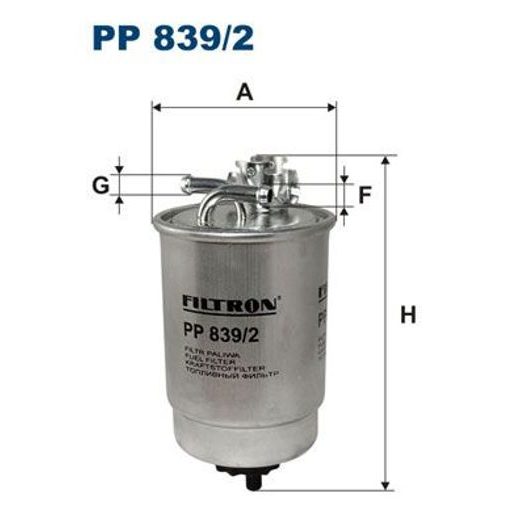 Palivový filtr FILTRON PP 839/2