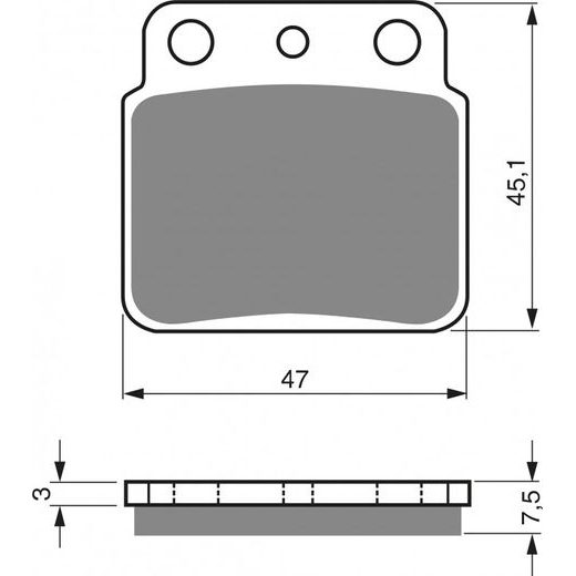 Brzdové destičky GOLDFREN 092 S33 OFF-ROAD REAR