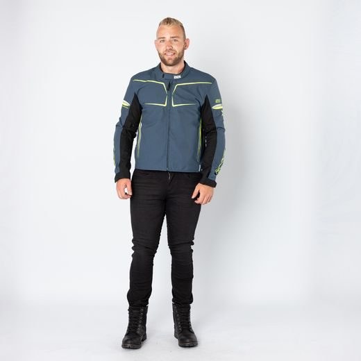 Sportovní bunda iXS TS-PRO-ST-PLUS X55060 modro-neonově žlutá S