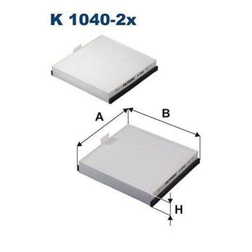 Filtr, vzduch v interiéru FILTRON K 1040-2x