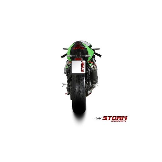 Koncovka výfuku STORM GP K.050.LXSBC Černý s uhlíkovou koncovkou