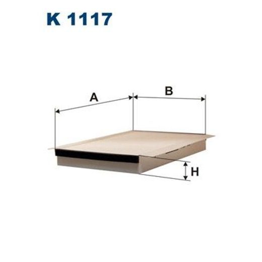 Filtr, vzduch v interiéru FILTRON K 1117