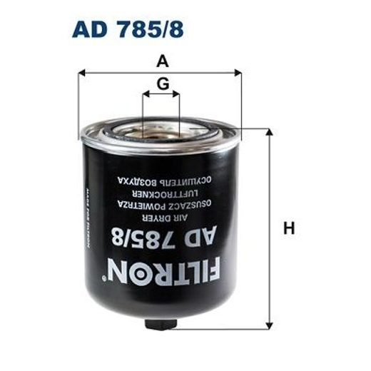 Vysoušecí patrona vzduchu, pneumatický systém FILTRON AD 785/8
