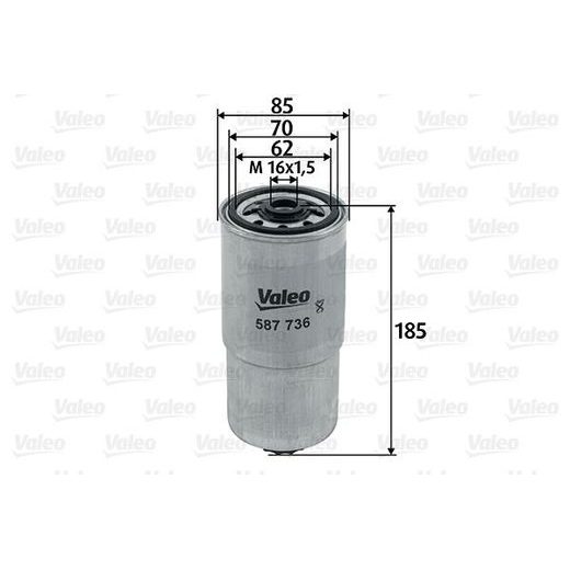 Palivový filtr VALEO 587736