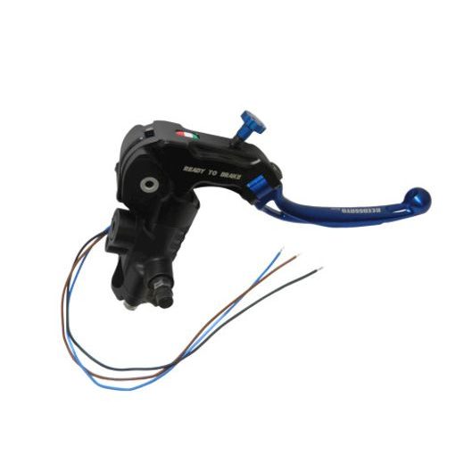 Hlavní válec READY TO BRAKE ACCOSSATO CY107 17x18 se stříbrnou výklopnou páčkou (matice+páčka)