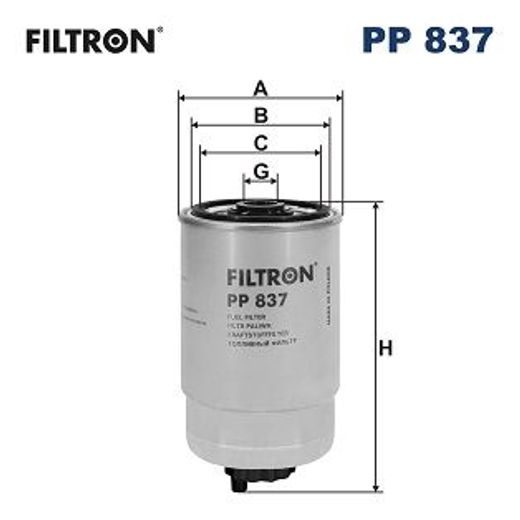 Palivový filtr FILTRON PP 837