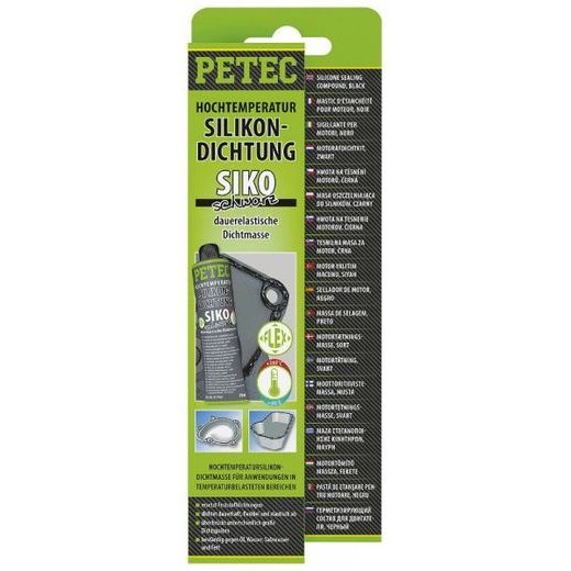 PETEC 97780 Silikonová těsnicí hmota, černá 70ml