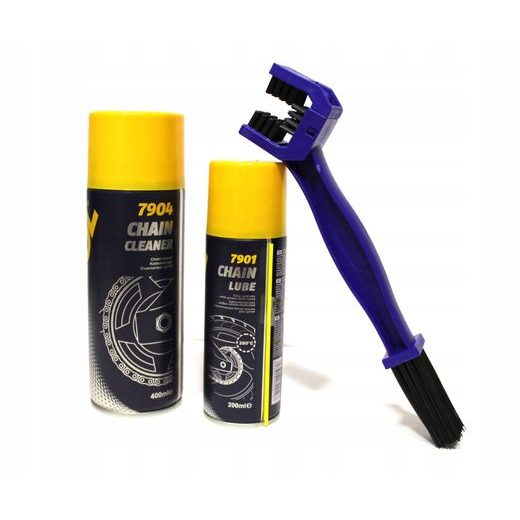 SADA MANNOL NA ÚDRŽBU ŘETĚZU + KARTÁČ