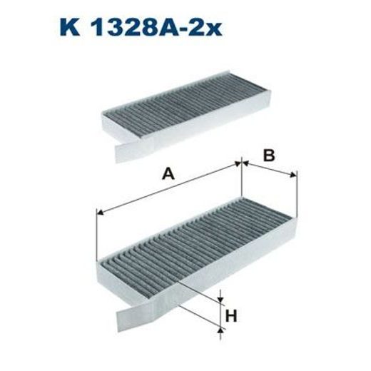 Filtr, vzduch v interiéru FILTRON K 1328A-2x