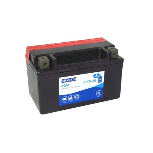 Motobaterie Exide ETX7A-BS, 12V, 6Ah, 90A