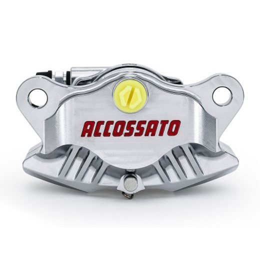 Zadní axiální brzdový dvoupístkový třmen ACCOSSATO PZ016 CNC obráběná s roztečí 84 mm