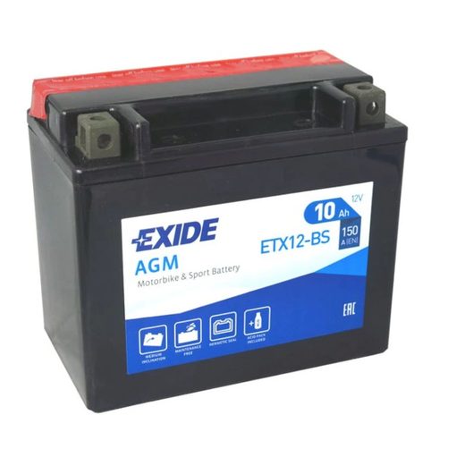 Motobaterie Exide ETX12-BS, 12V, 10Ah, 150A