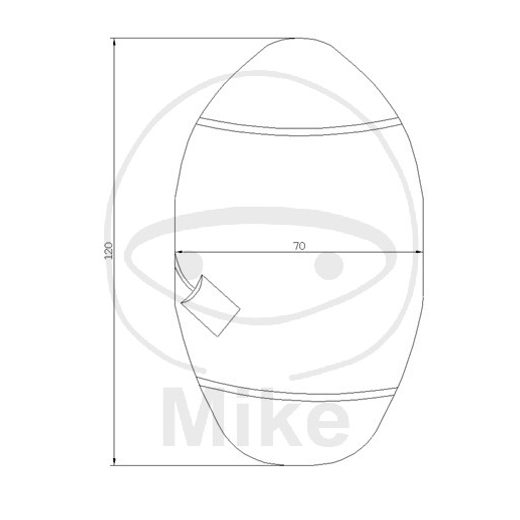 Voděodolný potah sedla JMS skútr 70X120cm