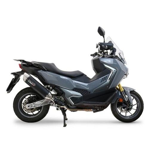 Koncovka výfuku Slip-on GPR FURORE-X SCOOTER SYM.10.CAT.FXSC Matná černá součástí je homologovaný tlumič hluku, DB killer a katalyzátor - splňuje podmínky pro STK