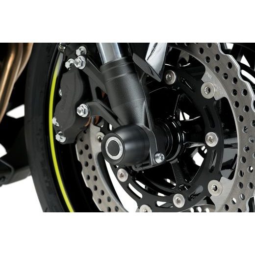 Pádové protektory do osy kola PUIG PHB19 20101N černý bez barevných zátek