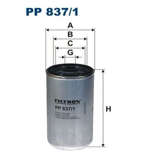 Palivový filtr FILTRON PP 837/1