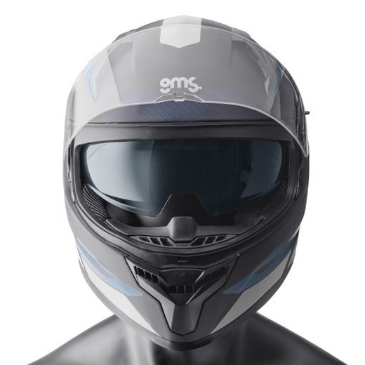 Integrální helma GMS VELOX ZG12601 matná černá-šedá 2XL