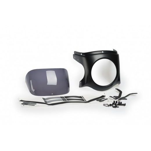 Plexi štít PUIG SEMI-FAIRING 9554F matná černá tmavá kouřová