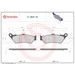 Brzdové destičky BREMBO 07BB0390 GENUINE