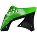 Spoilery chladiče POLISPORT 8412800001 (pár) zelená 05/černá pro KAWASAKI KX 250 (F) 4T 2009-2012