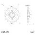 Řetězové kolečko SUPERSPROX CST-571:15 15 zubů, 530